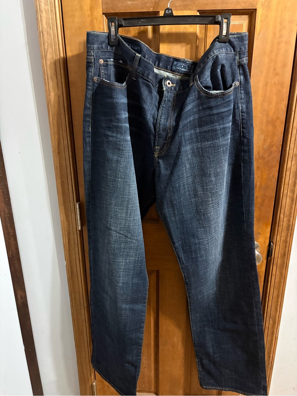 Lucky Brand Men’s Straight Jeans in Dark Indigo